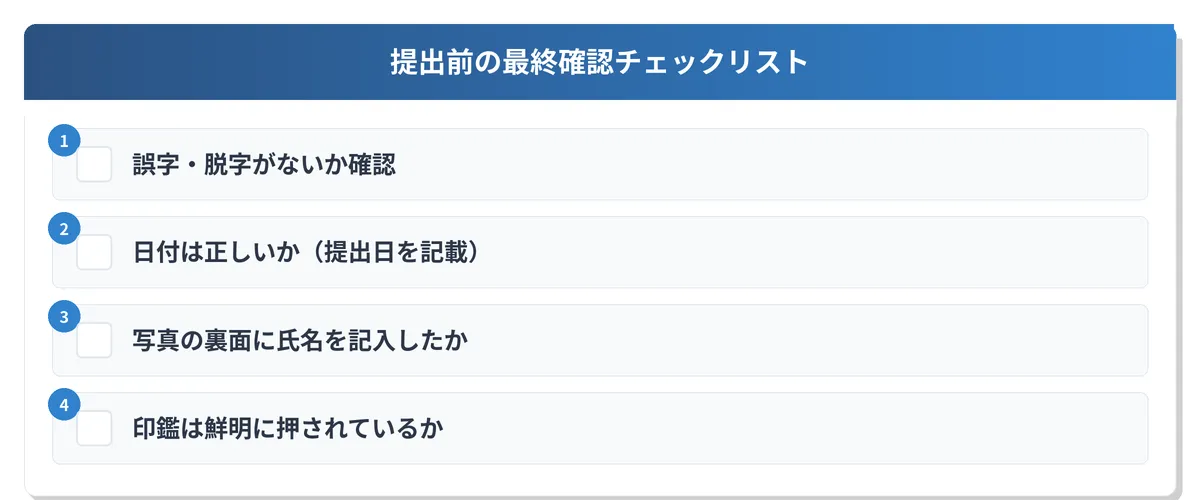 誤字脱字と提出前の最終確認リスト