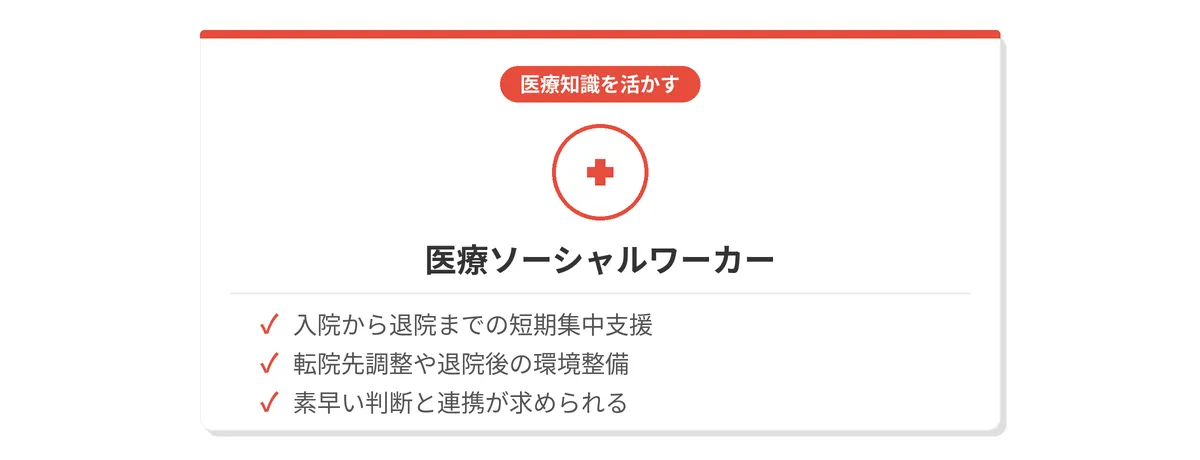 【医療ソーシャルワーカー】医療知識を活かす