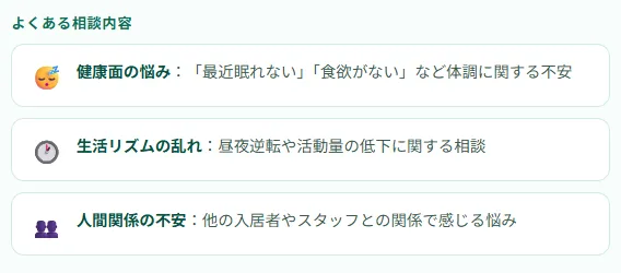 生活相談への対応